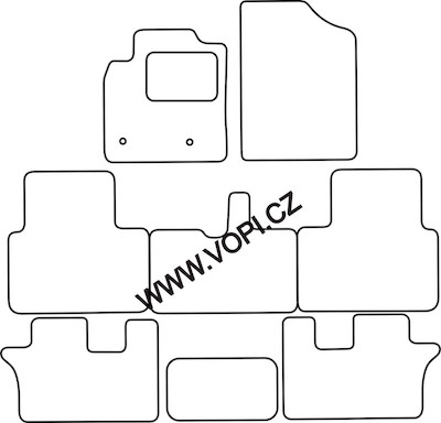 Autokoberce Toyota Avensis Verso 2001 - 2009 Colorfit Fun (4744)